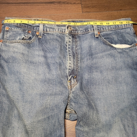 Levi's Mens 505 Blue Jeans Size 40X32 Classic‎ Straight Leg Style - Picture 11 of 16